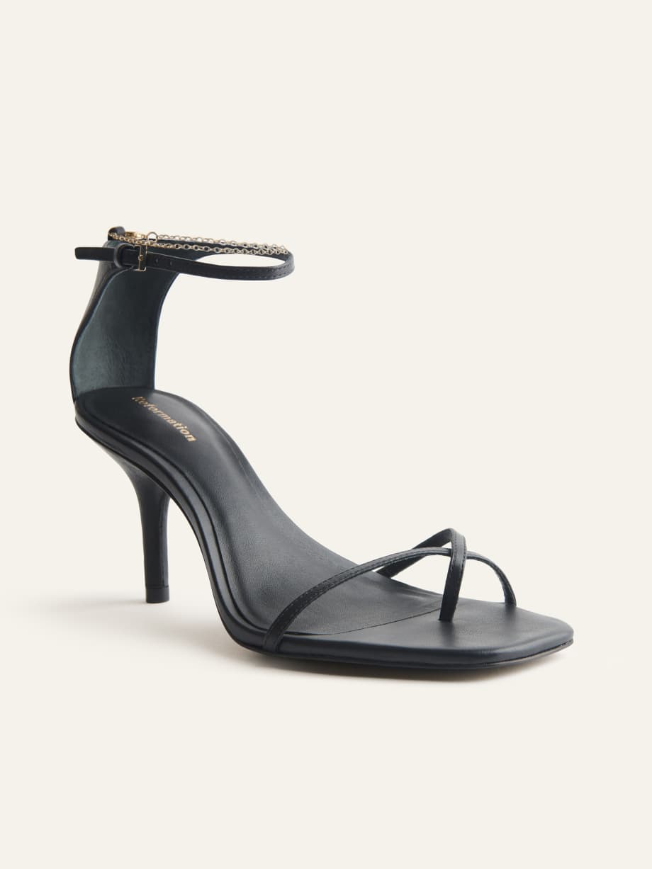grey mid heel shoes