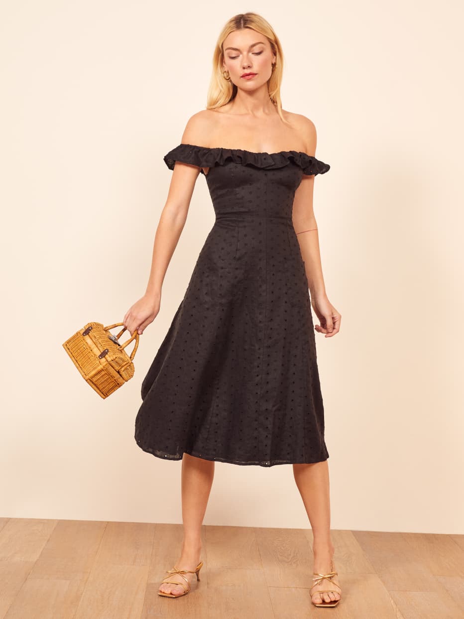 Reformation off the shoulder dress