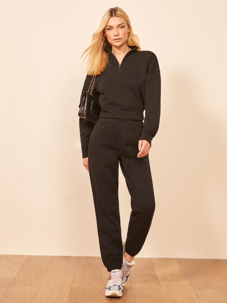 Marla Zip Sweatshirt - Mockneck Knit