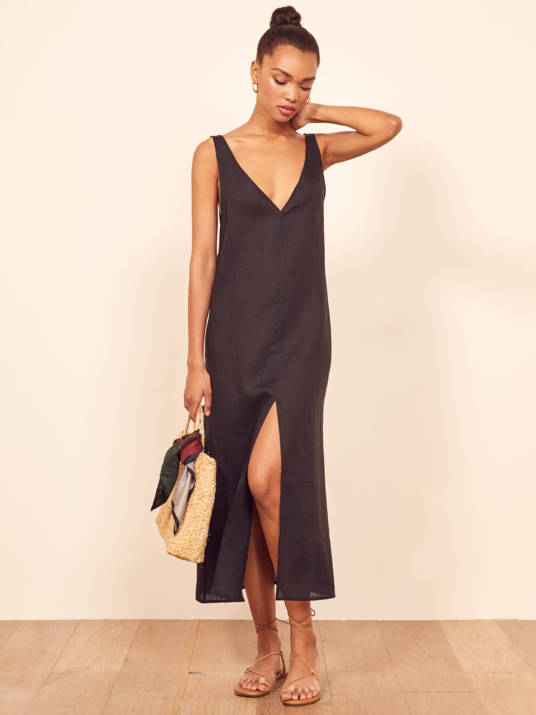 Reformation v neck dress clearance