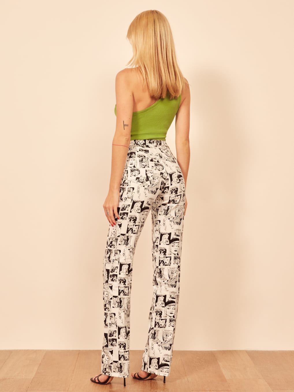 Comic print jeans clearance