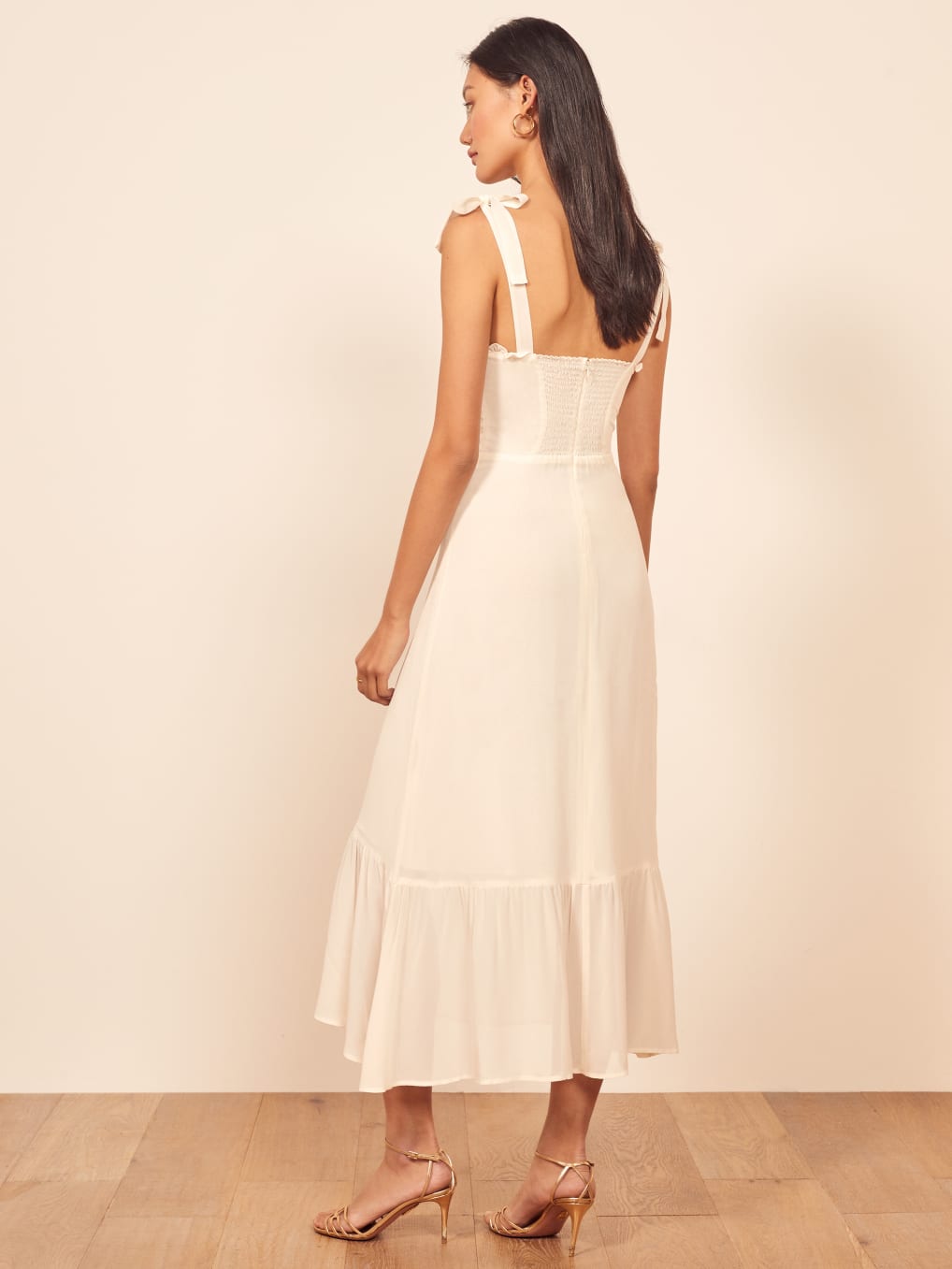 Reformation nikita dress ivory Clearance