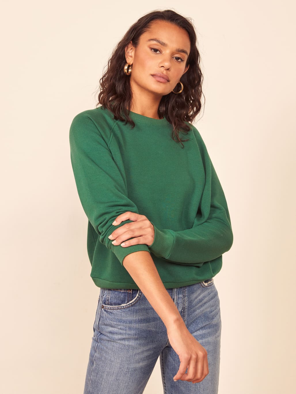 Sepanggar Sweatshirt Dark Green Fair Fashion By TWOTHIRDS, Dark Green  Sweater