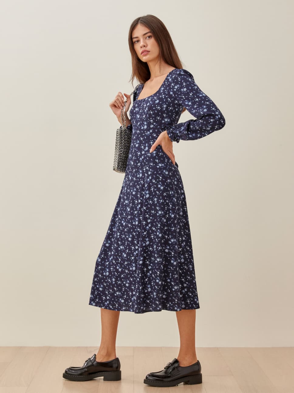 Reformation woodstock dress clearance