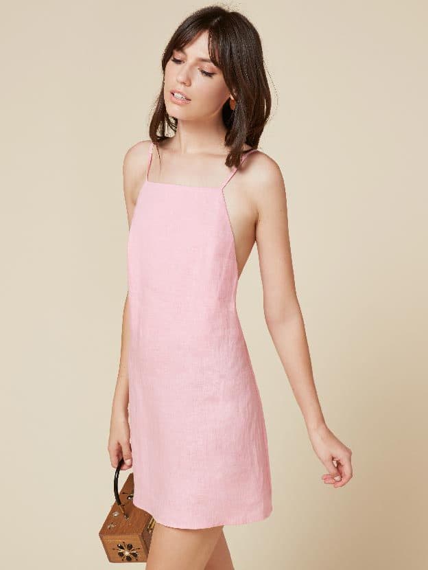 Reformation pink dress clearance
