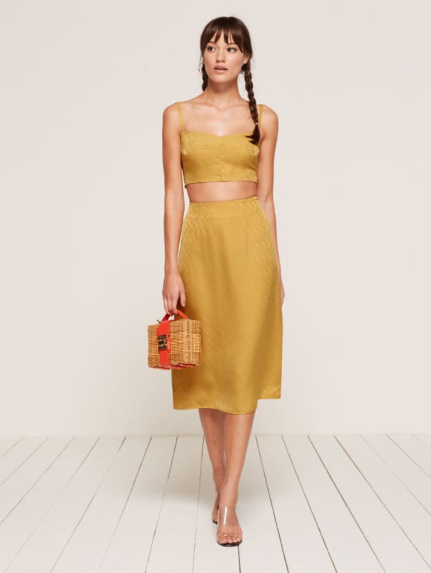 reformation two piece dress