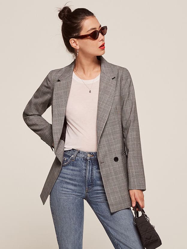Reformation herringbone coat clearance