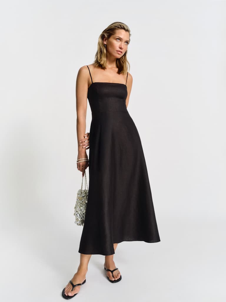 Monette Linen Dress