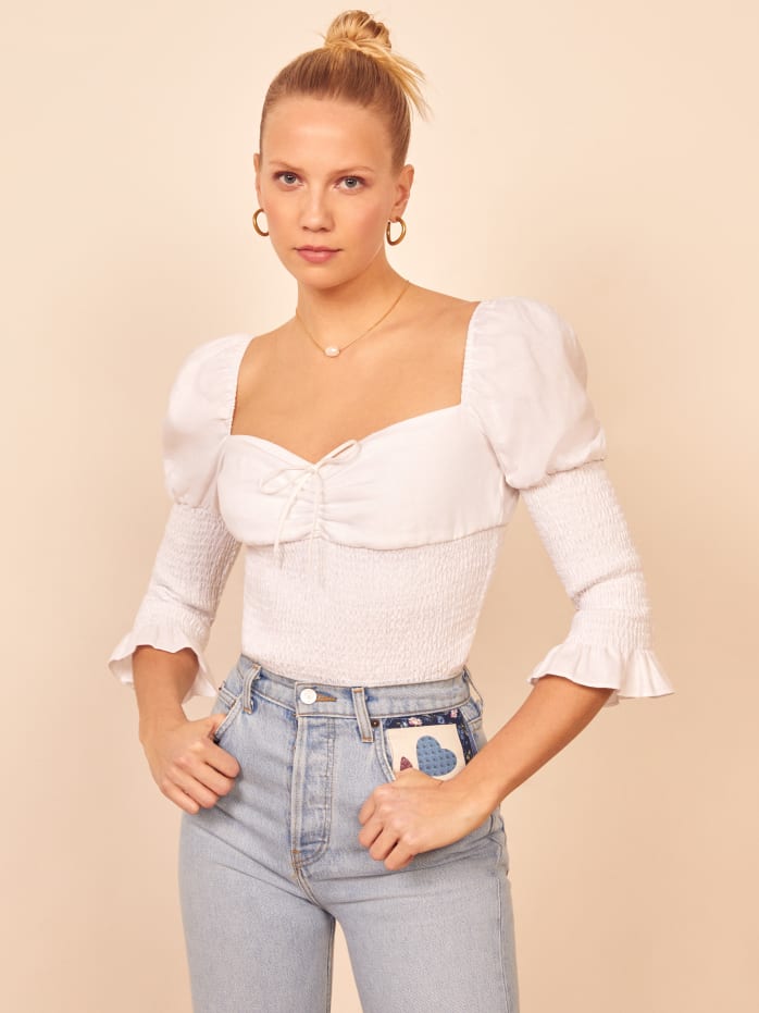 reformation top sale