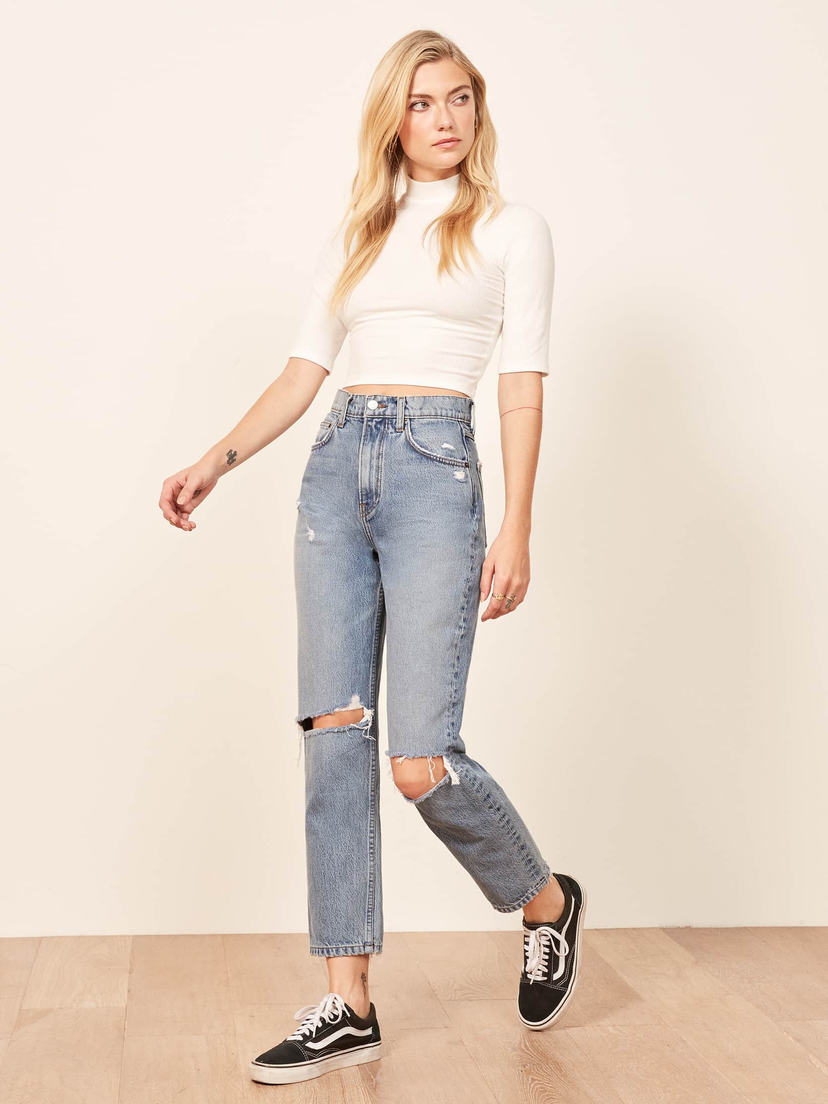 mom jeans e cropped