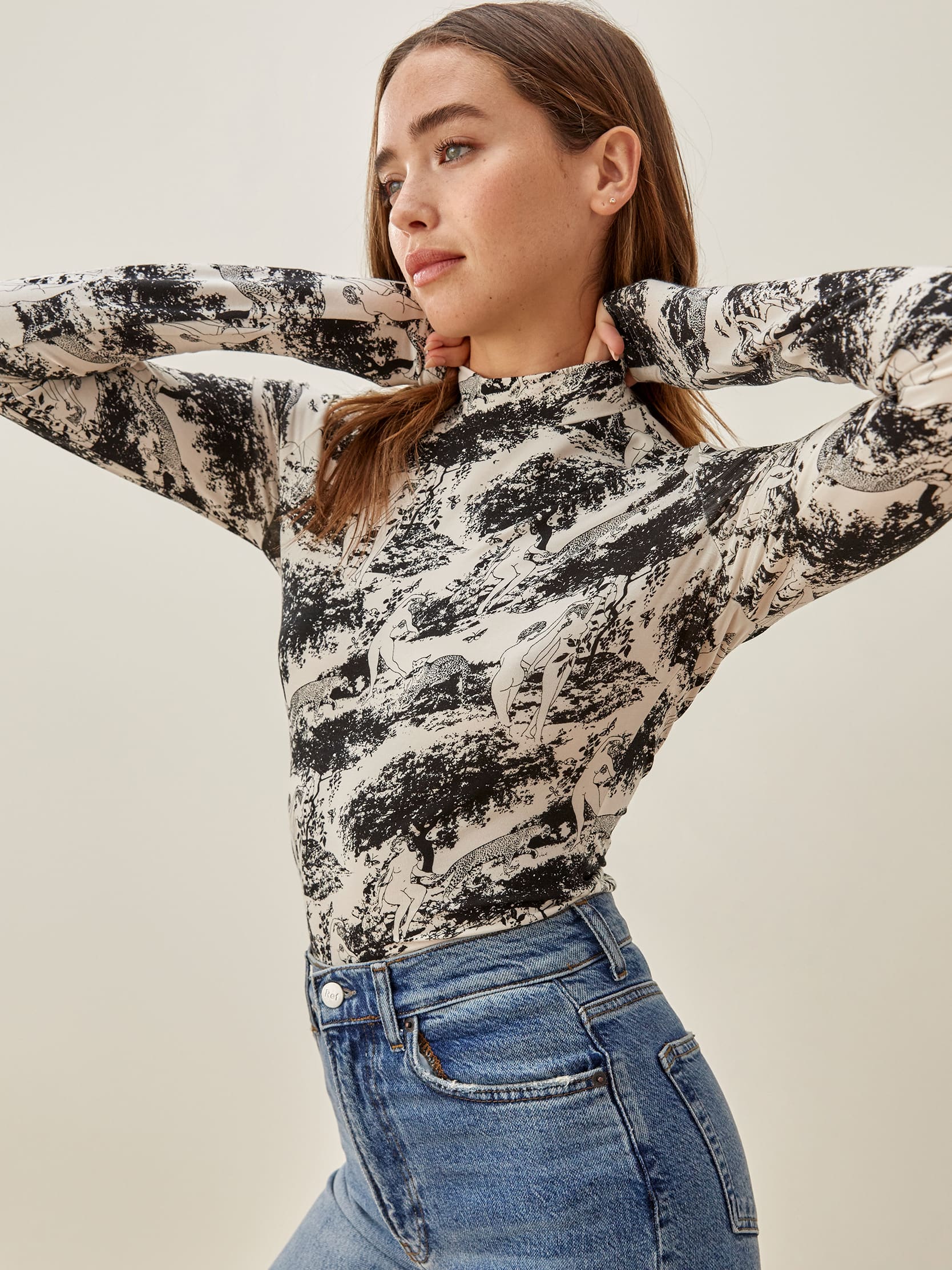 Bailey Top Long Sleeve Knit Reformation