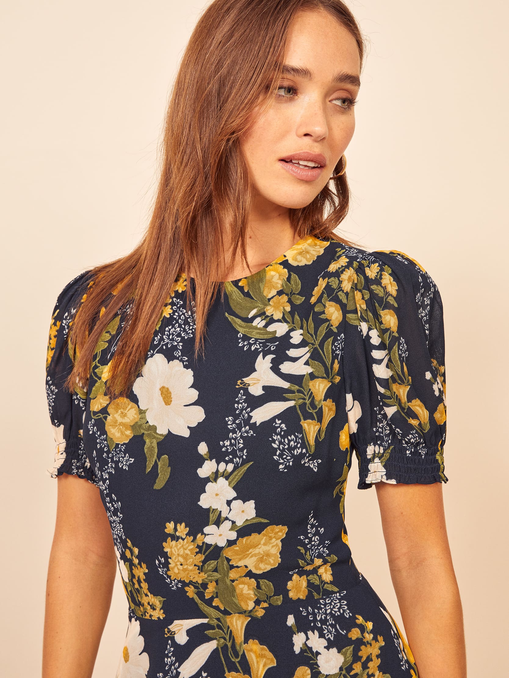 Nanushka Irma Satin Midi Slip Dress in Navy (Blue) - Lyst
