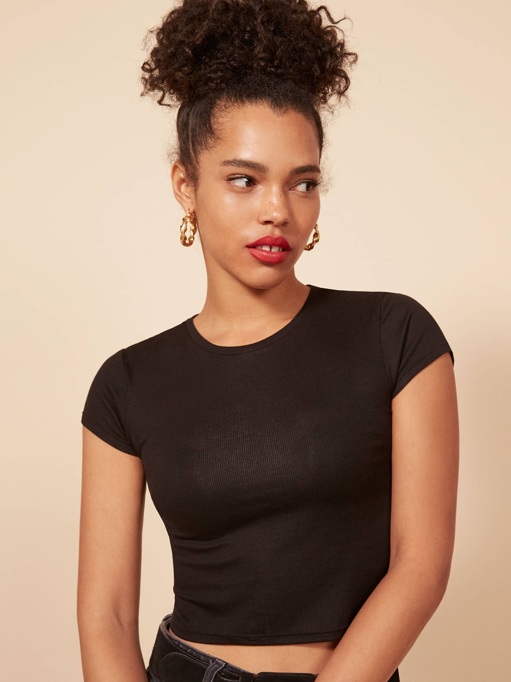 reformation james crop tee