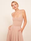 rou midi fit & flare dress reformation