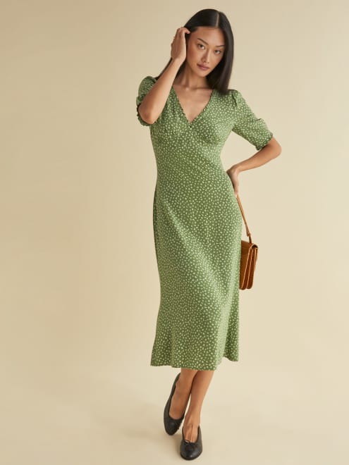 reformation lime dress