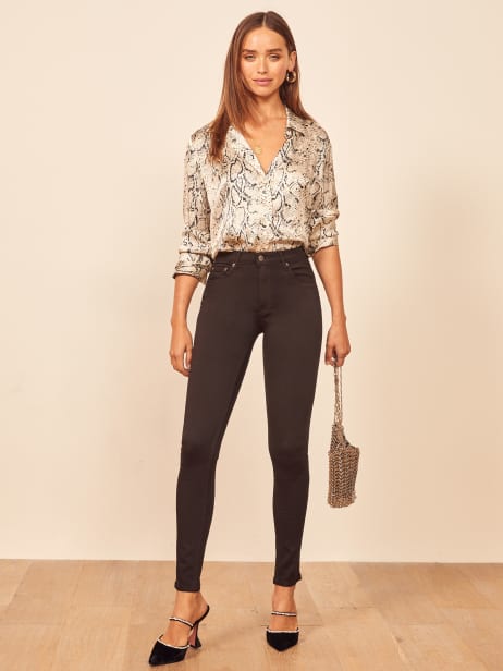 reformation white jeans