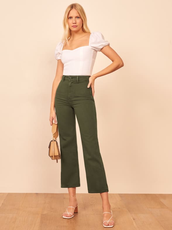 reformation flood jeans