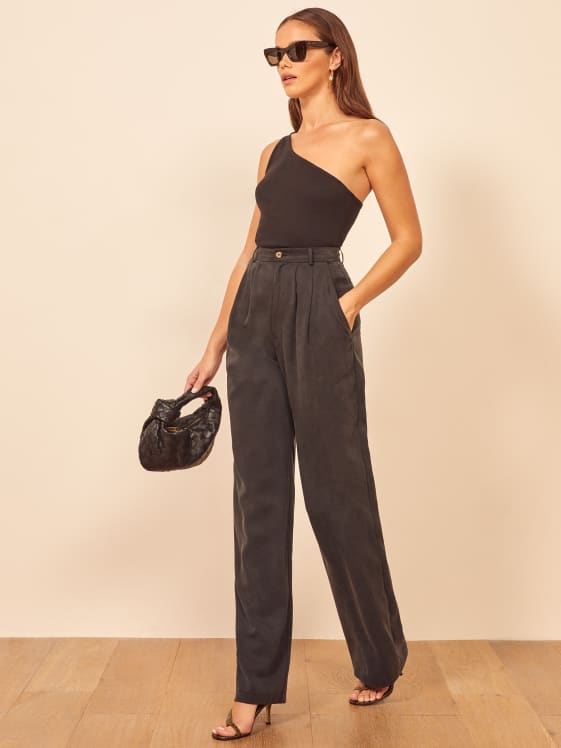 reformation gingham pants