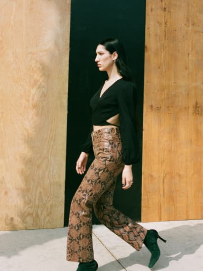 reformation cheetah pants