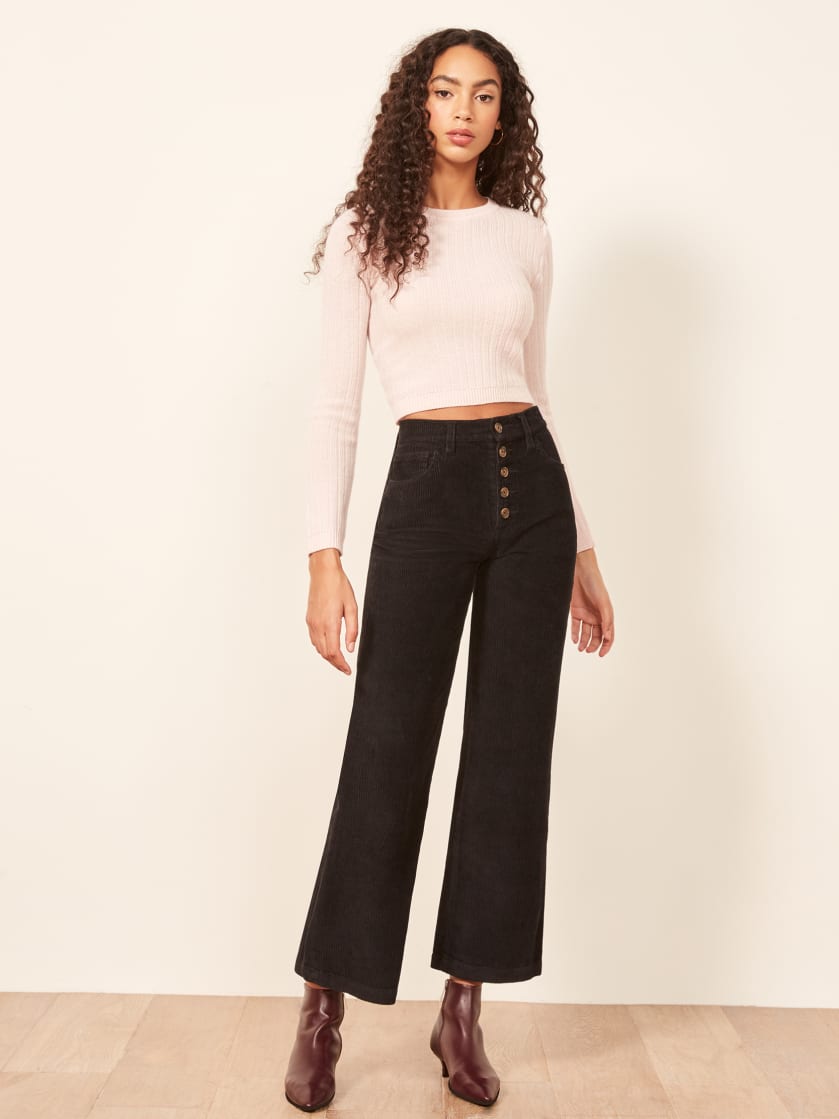 reformation black pants