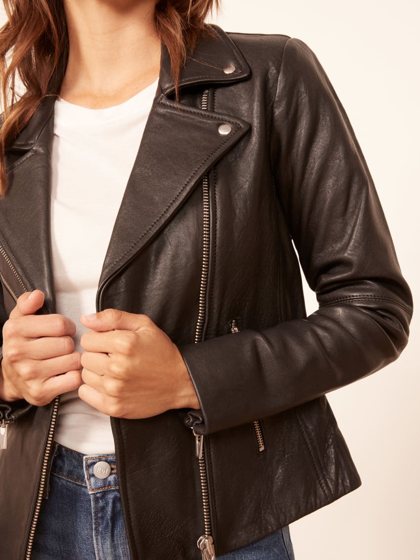leather jacket afterpay