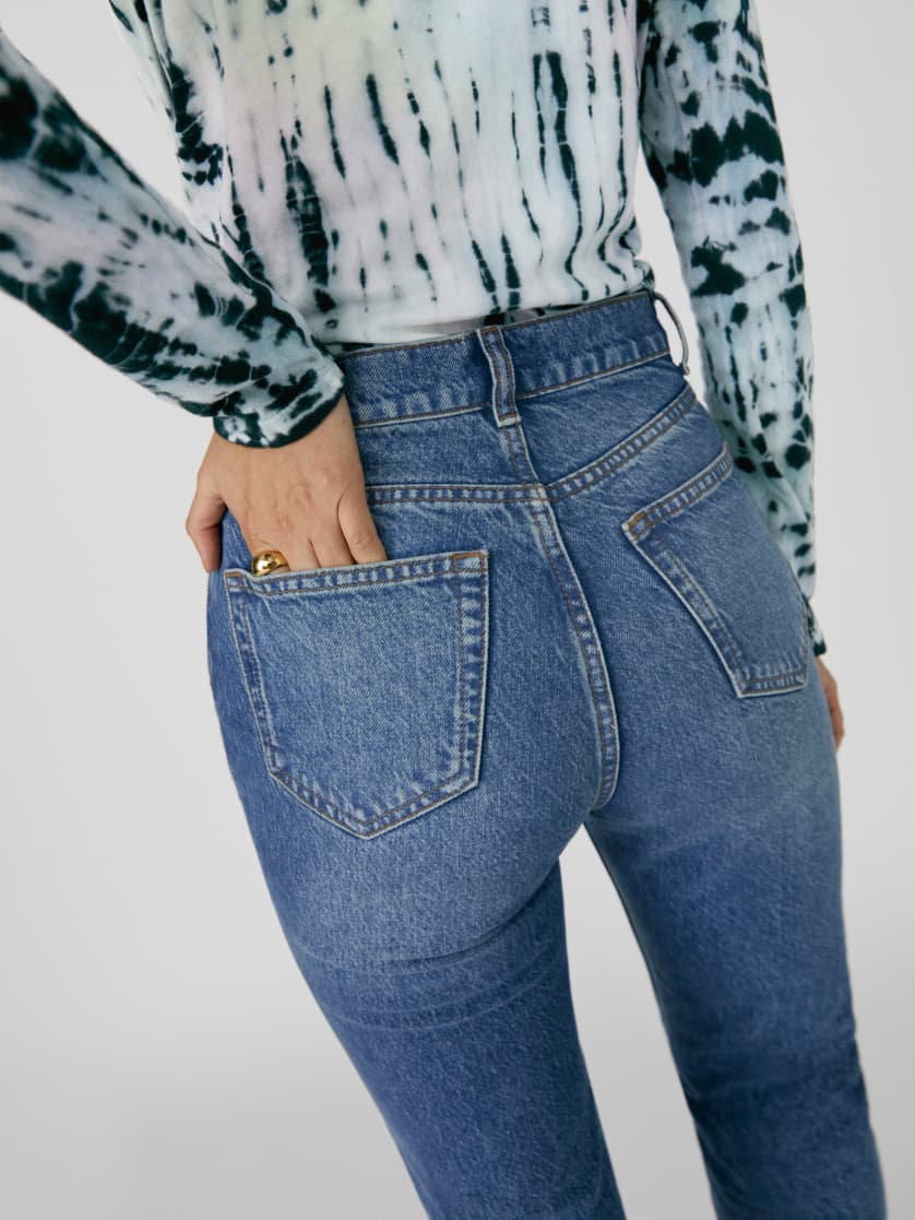 high rise regular fit jeans