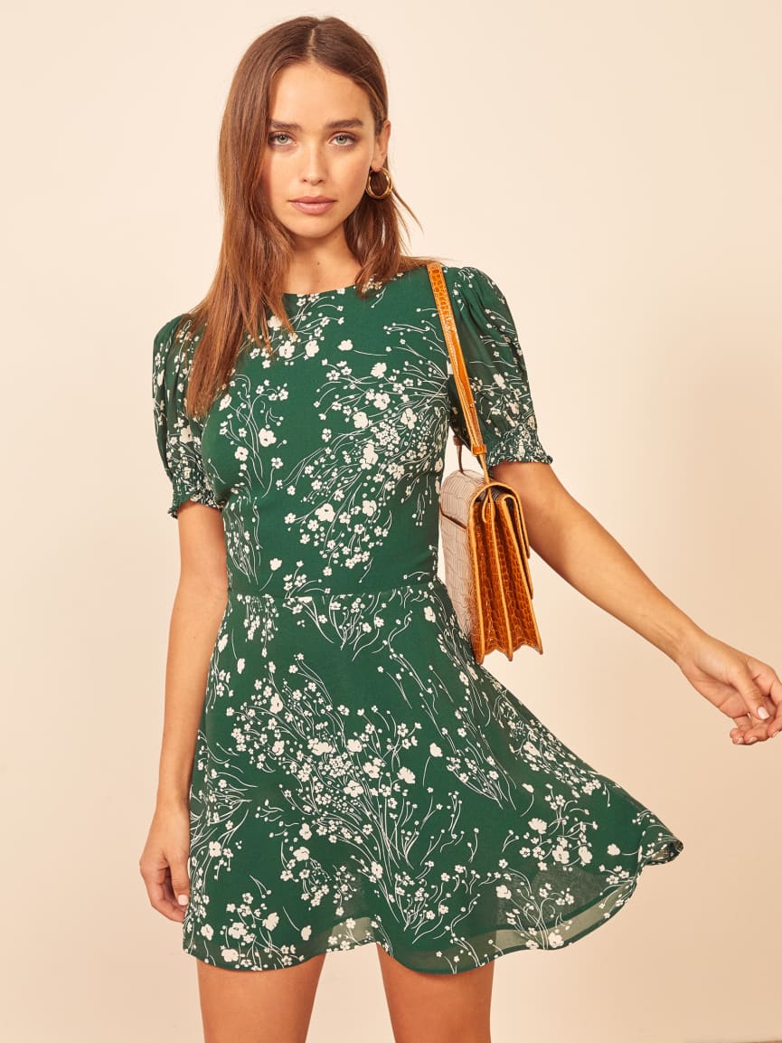 reformation high neck dress