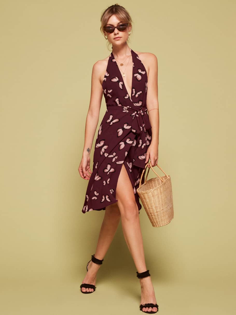 reformation halter dress