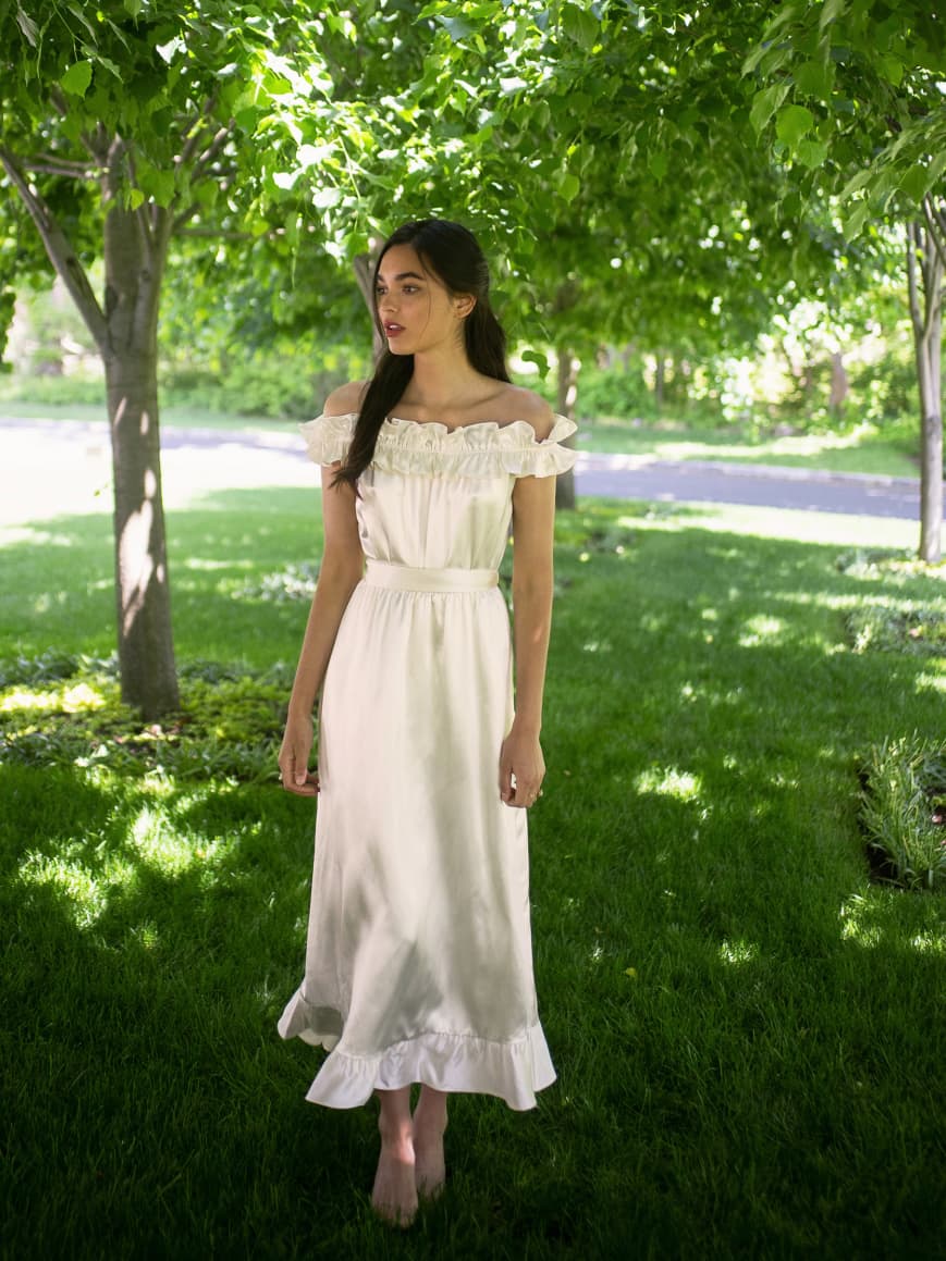 Limoncello Dress Bridal Silk Reformation