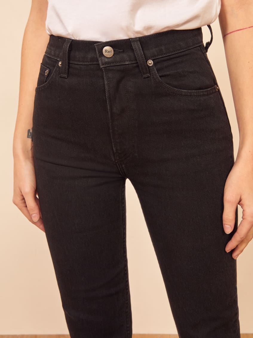 reformation liza high straight jean