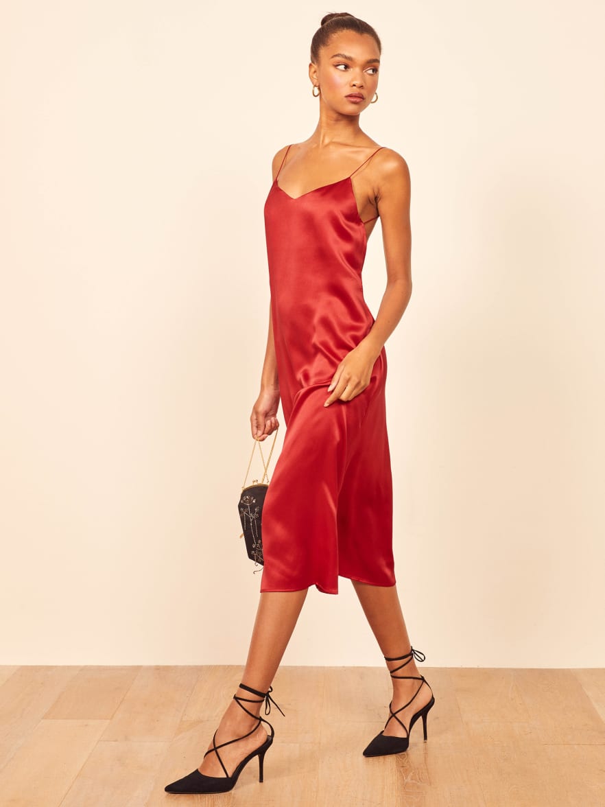 Red dress reformation Clearance