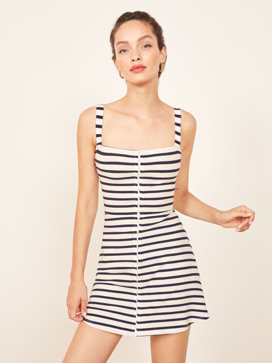 reformation striped dress