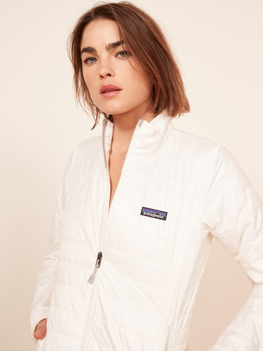 patagonia women's nano puff jacket white