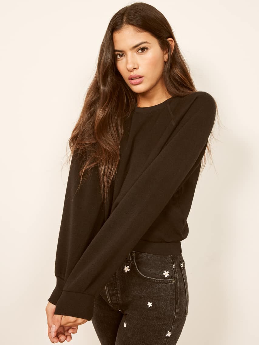 reformation rio classic sweatshirt