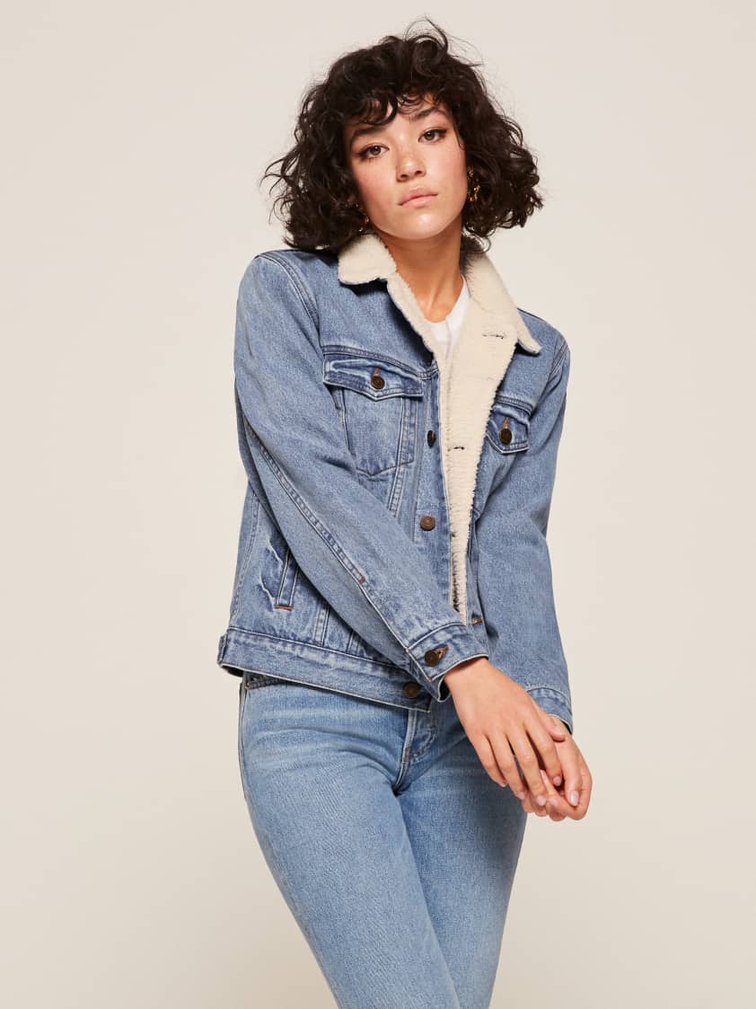 reformation jean jacket