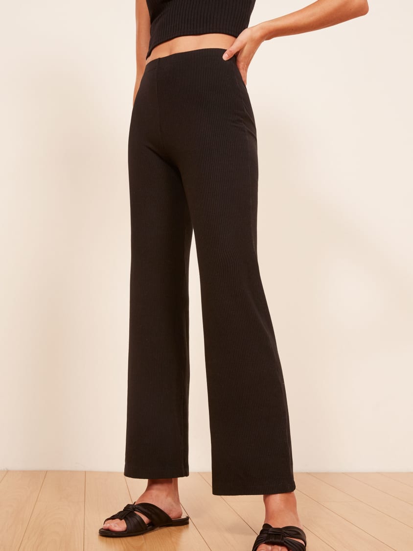 reformation black pants