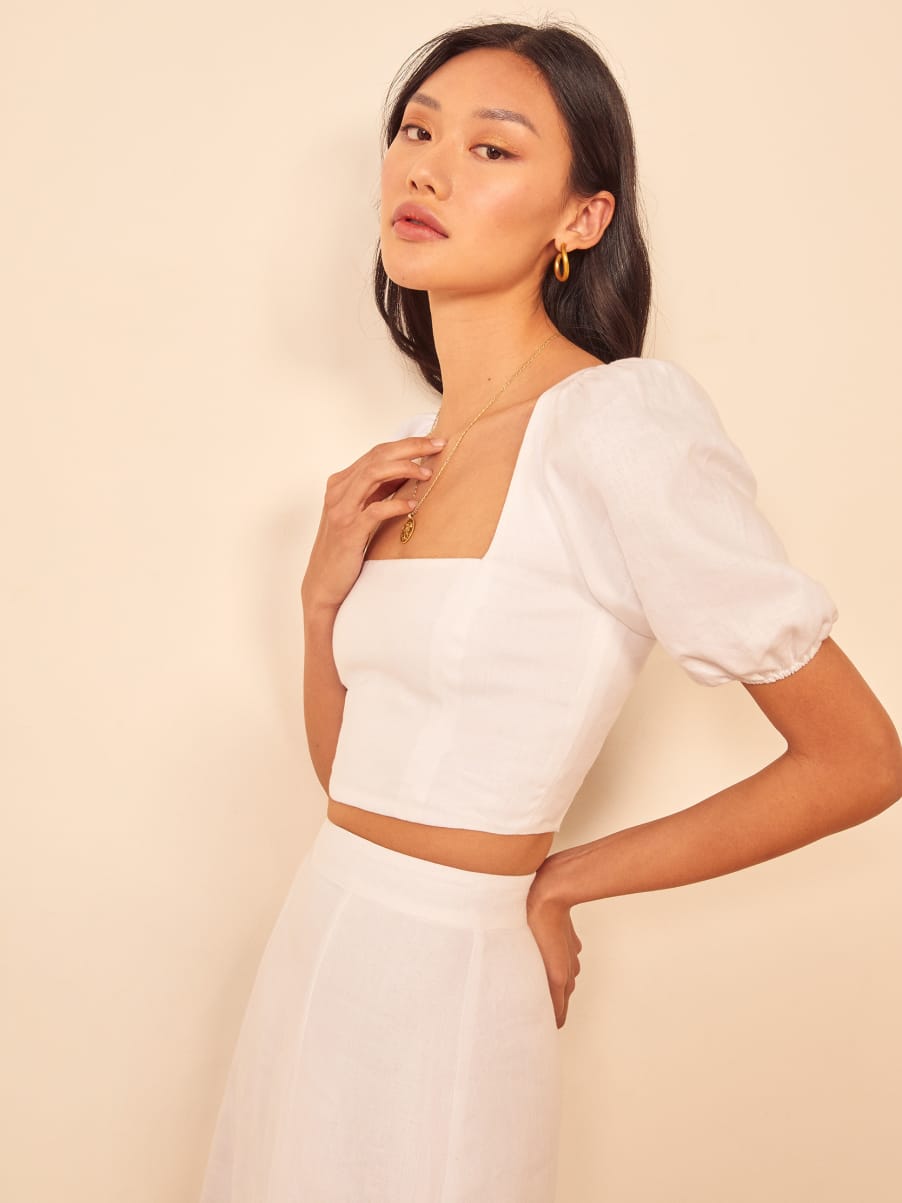 reformation two piece dress