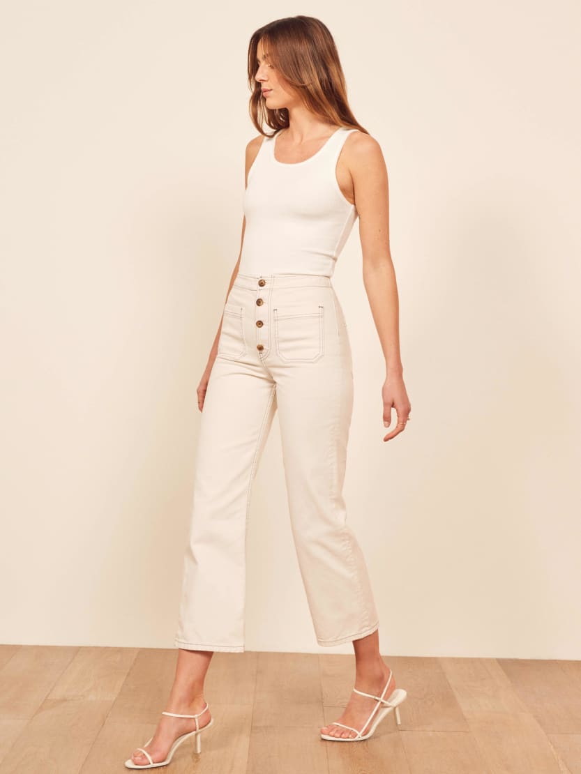 reformation petite jeans