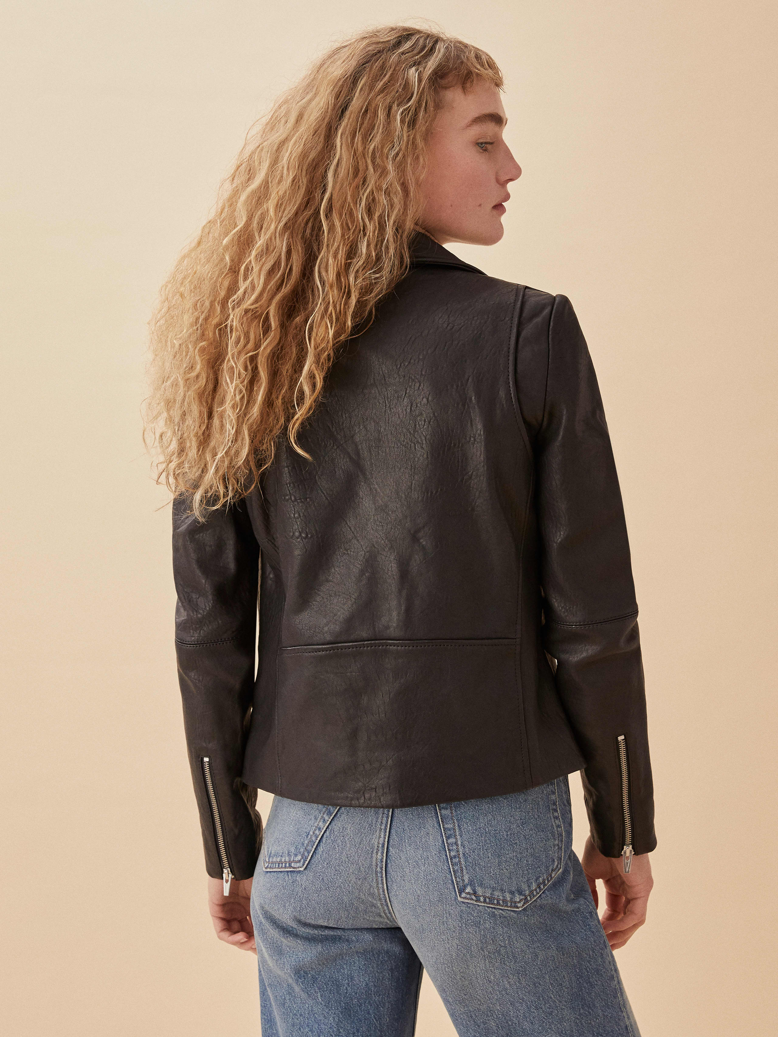 veda reformation leather jacket