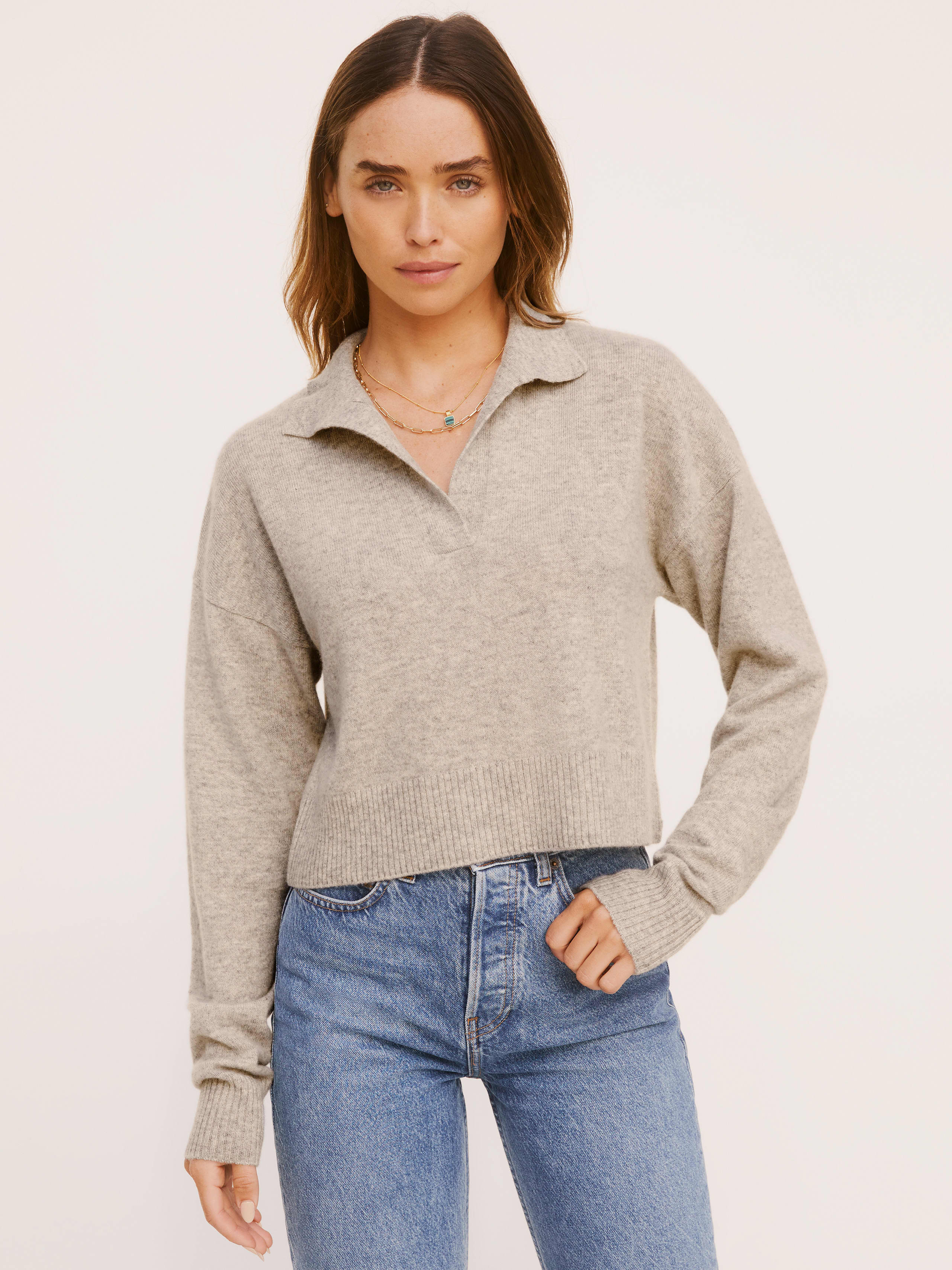 Cashmere Polo Sweater - Sustainable Sweaters | Reformation