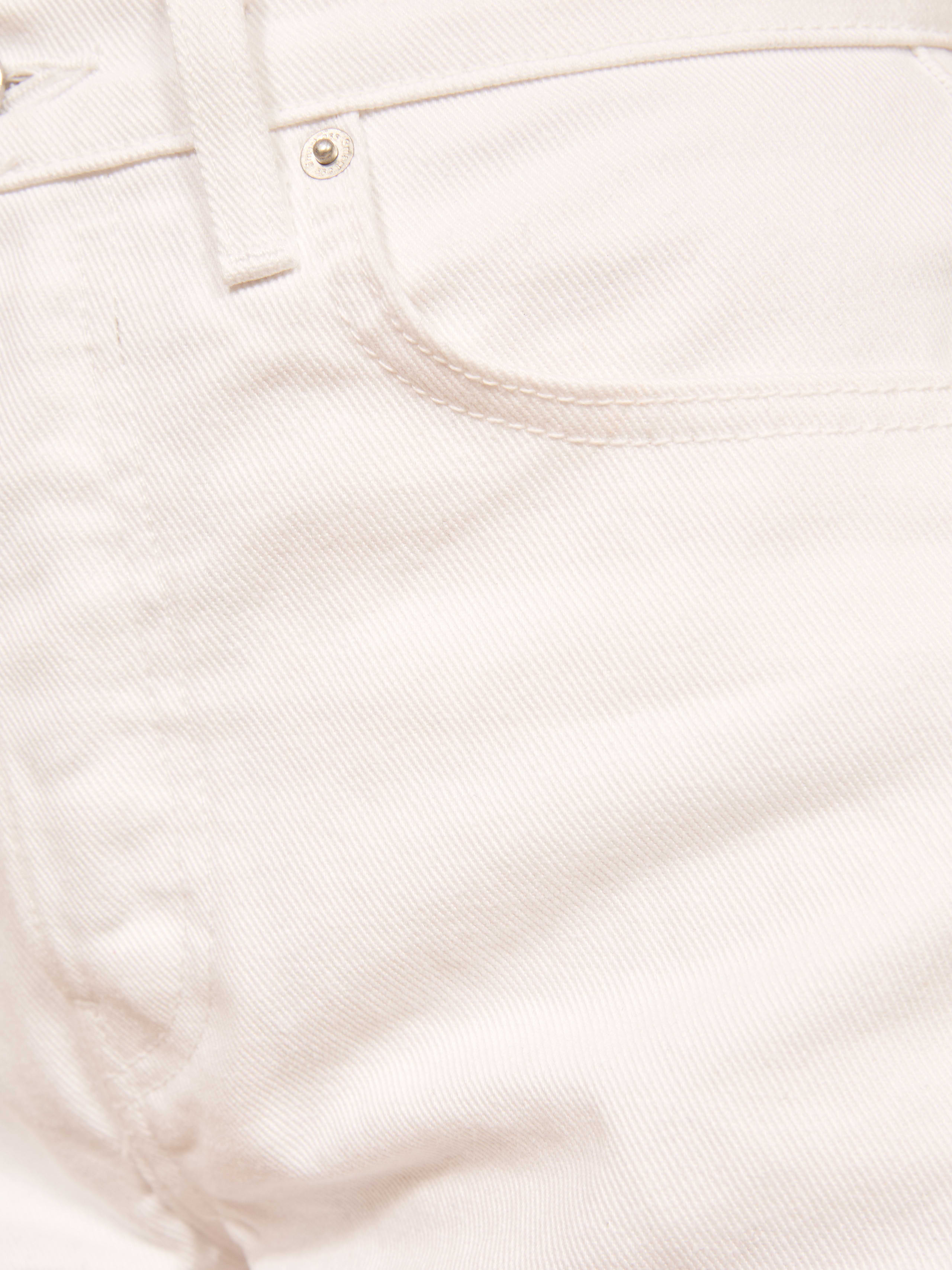 White Dixie High Rise Jean Short