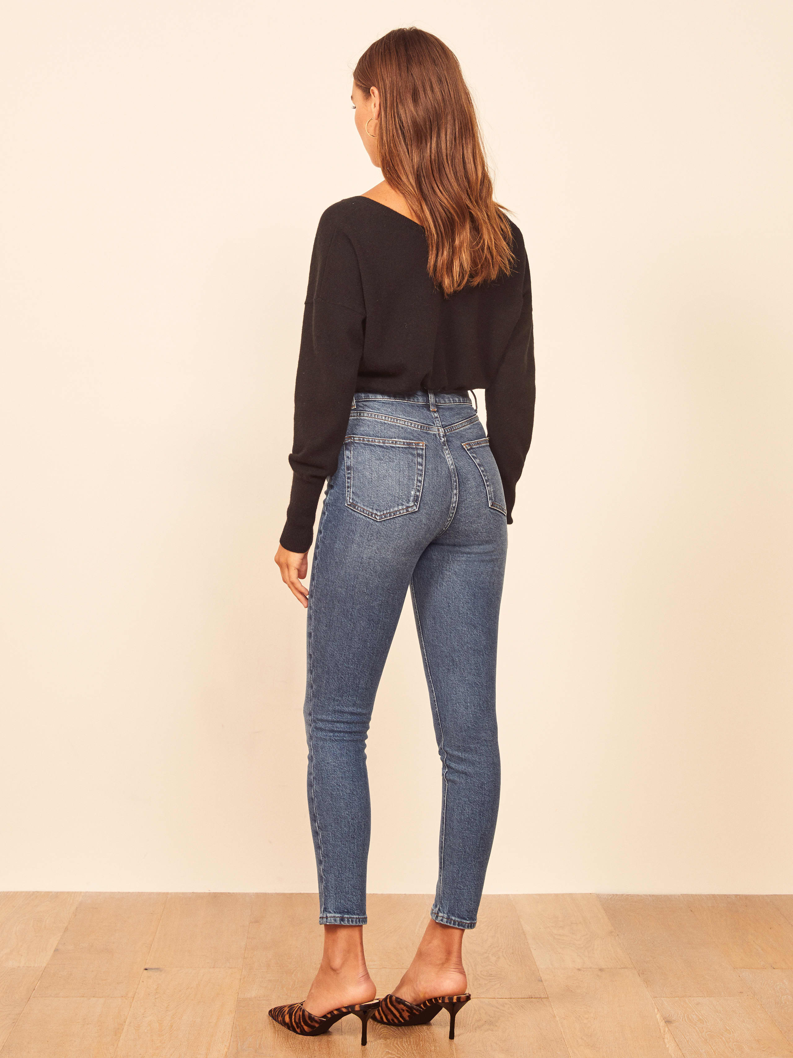 Harper High Rise Skinny Cropped Jeans - Sustainable Denim | Reformation