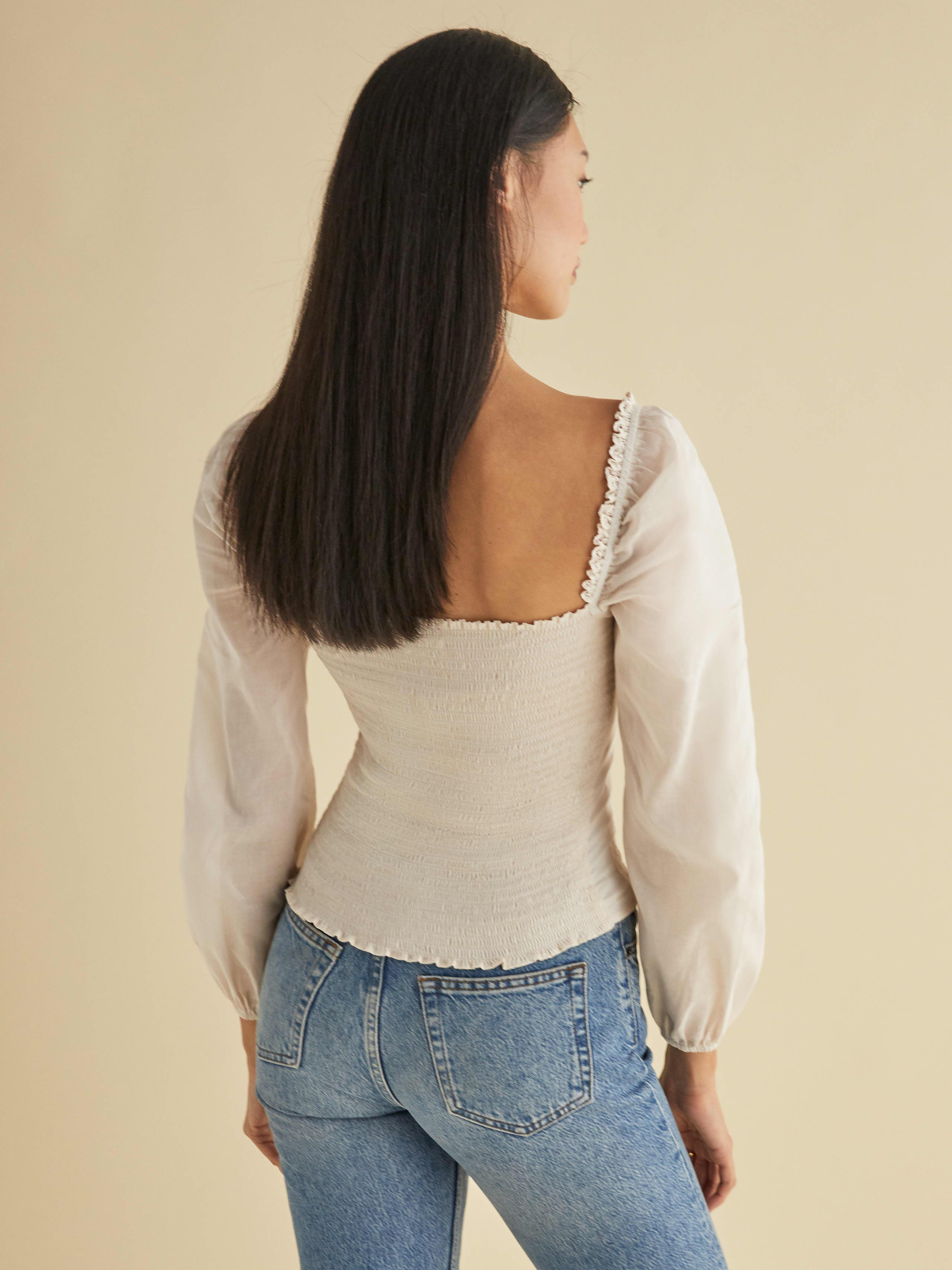 isadora blouse reformation