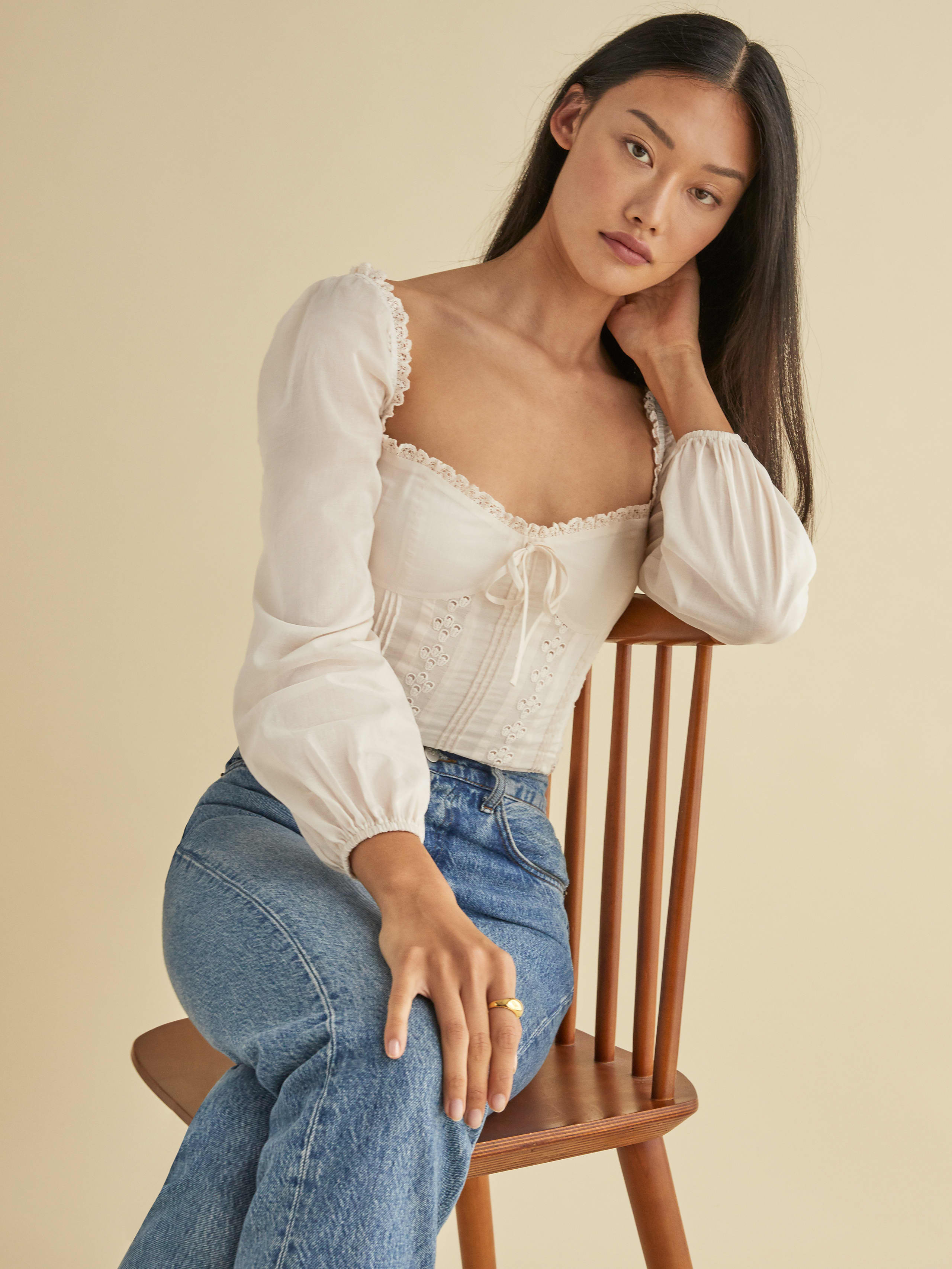 isadora blouse reformation