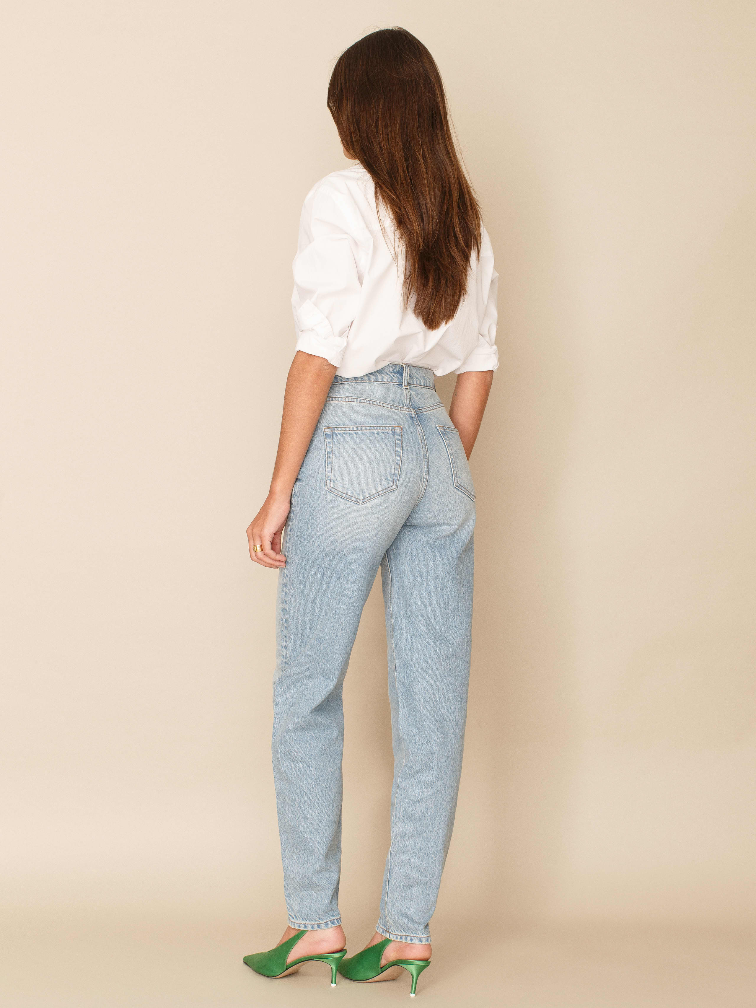 Kris Relaxed Curve Seamed Jean | Reformation