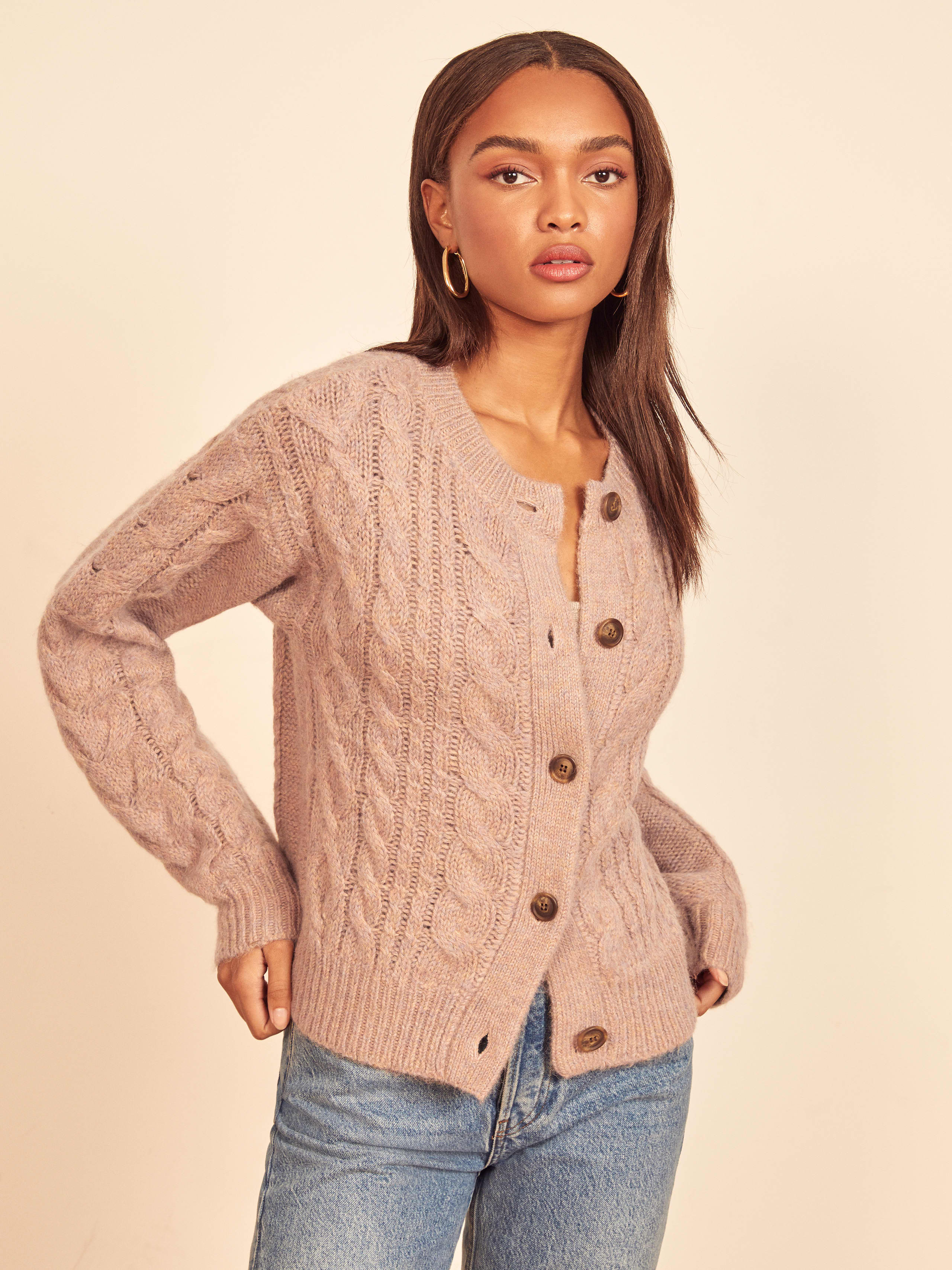 reformation cardigan set