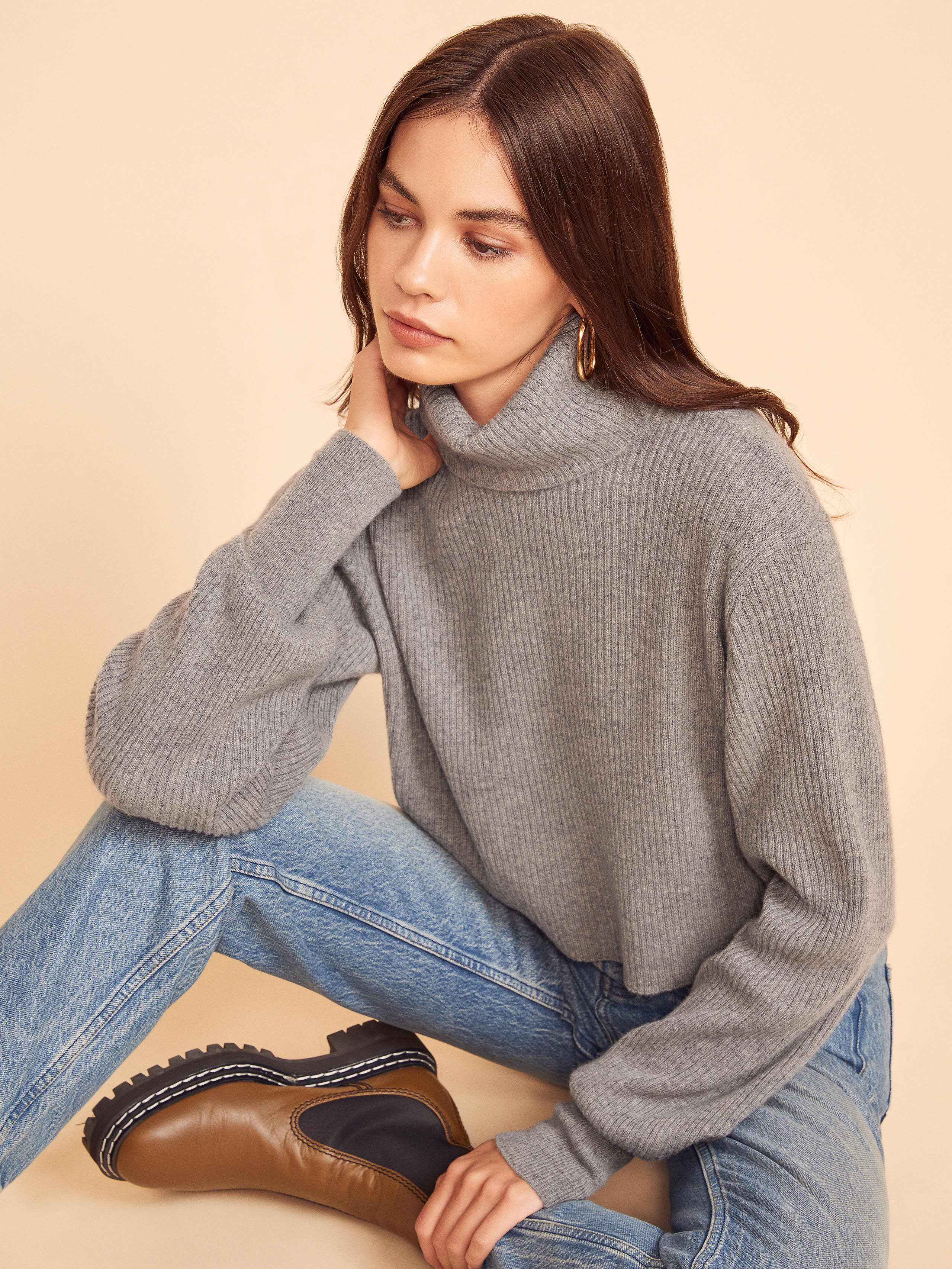 Luisa Cropped Cashmere Sweater - Sustainable Sweaters | Reformation