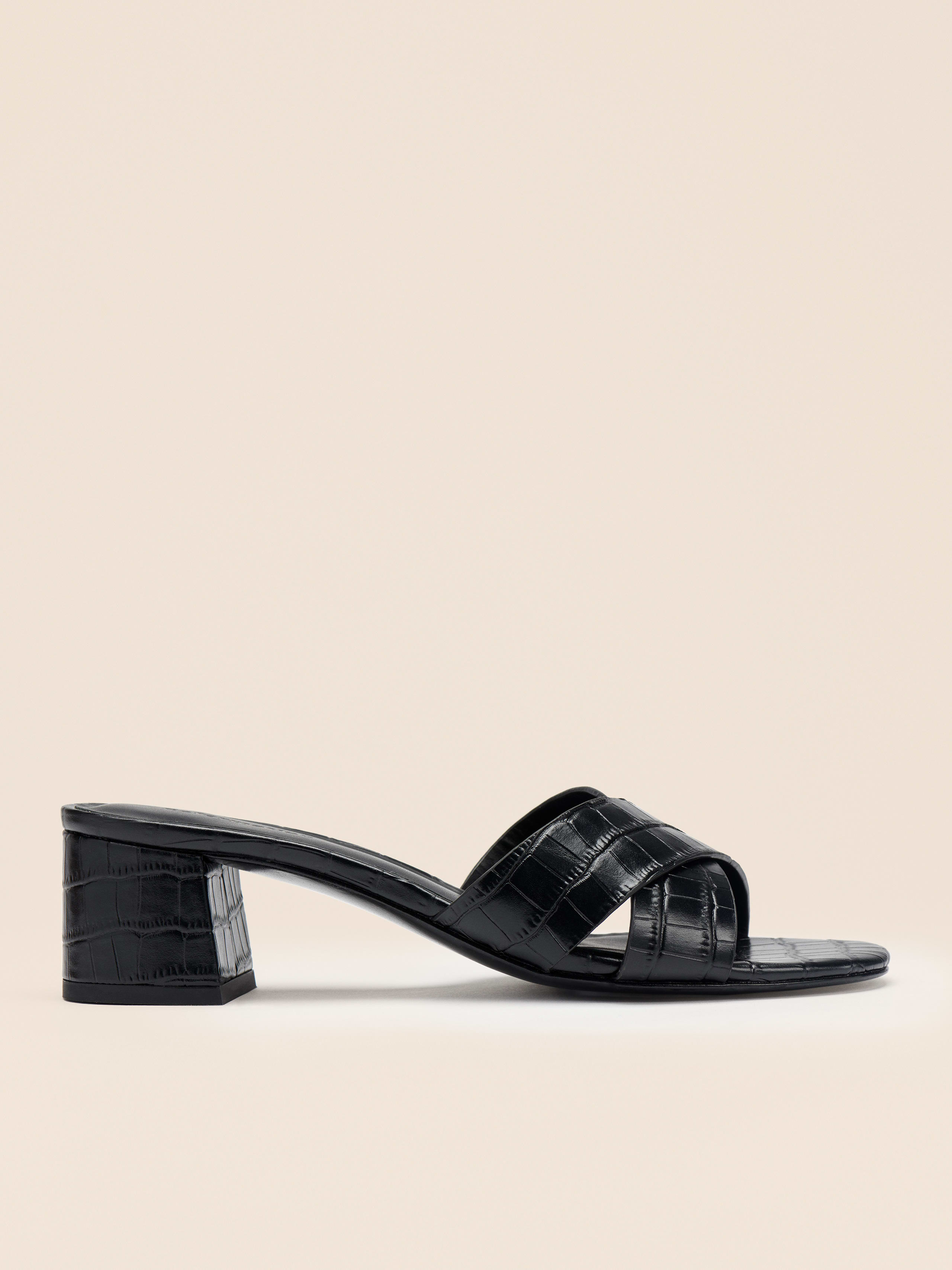 sandals with two thick straps