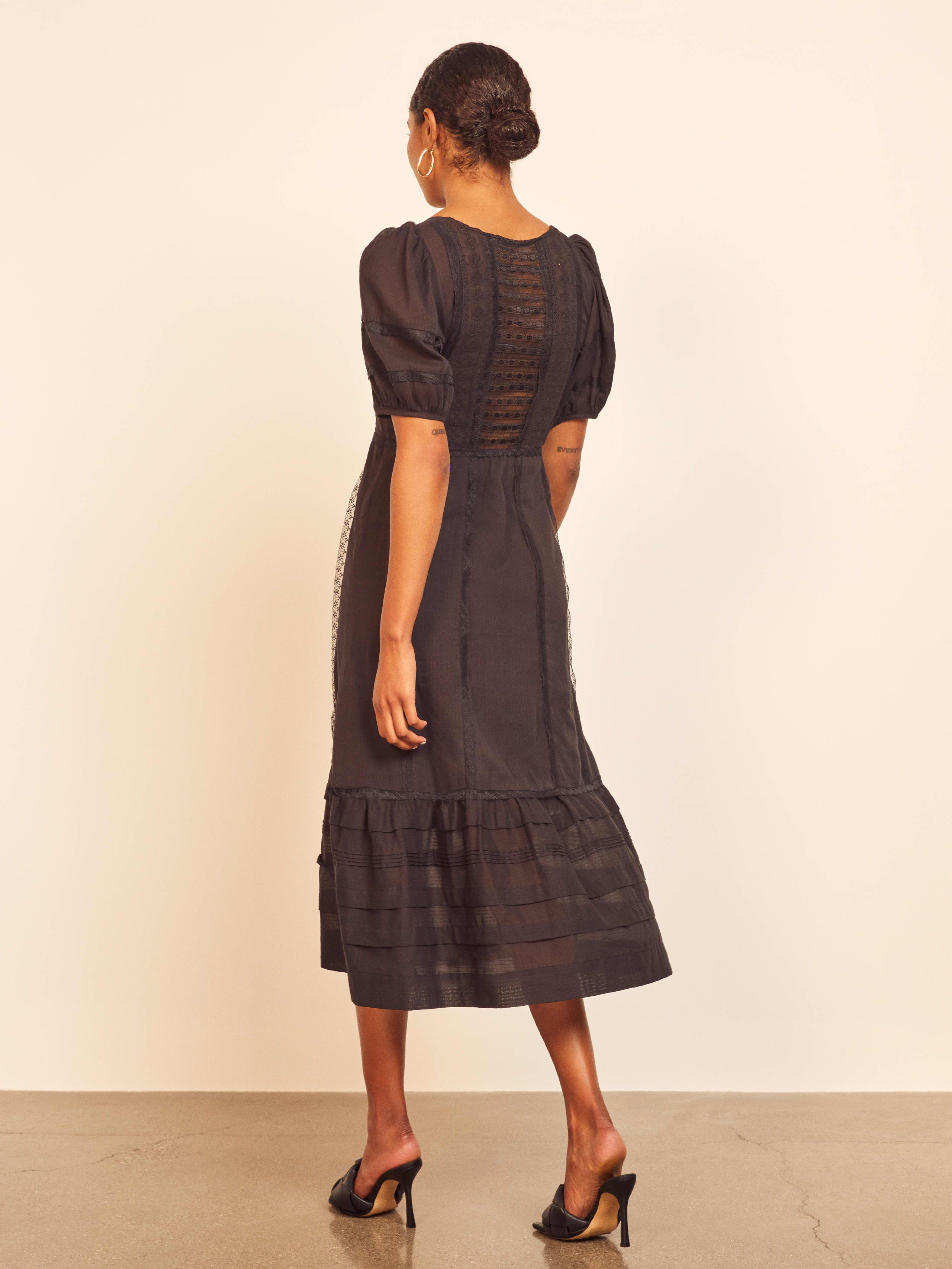 Norwich Dress Short Sleeve Midi Voile Reformation