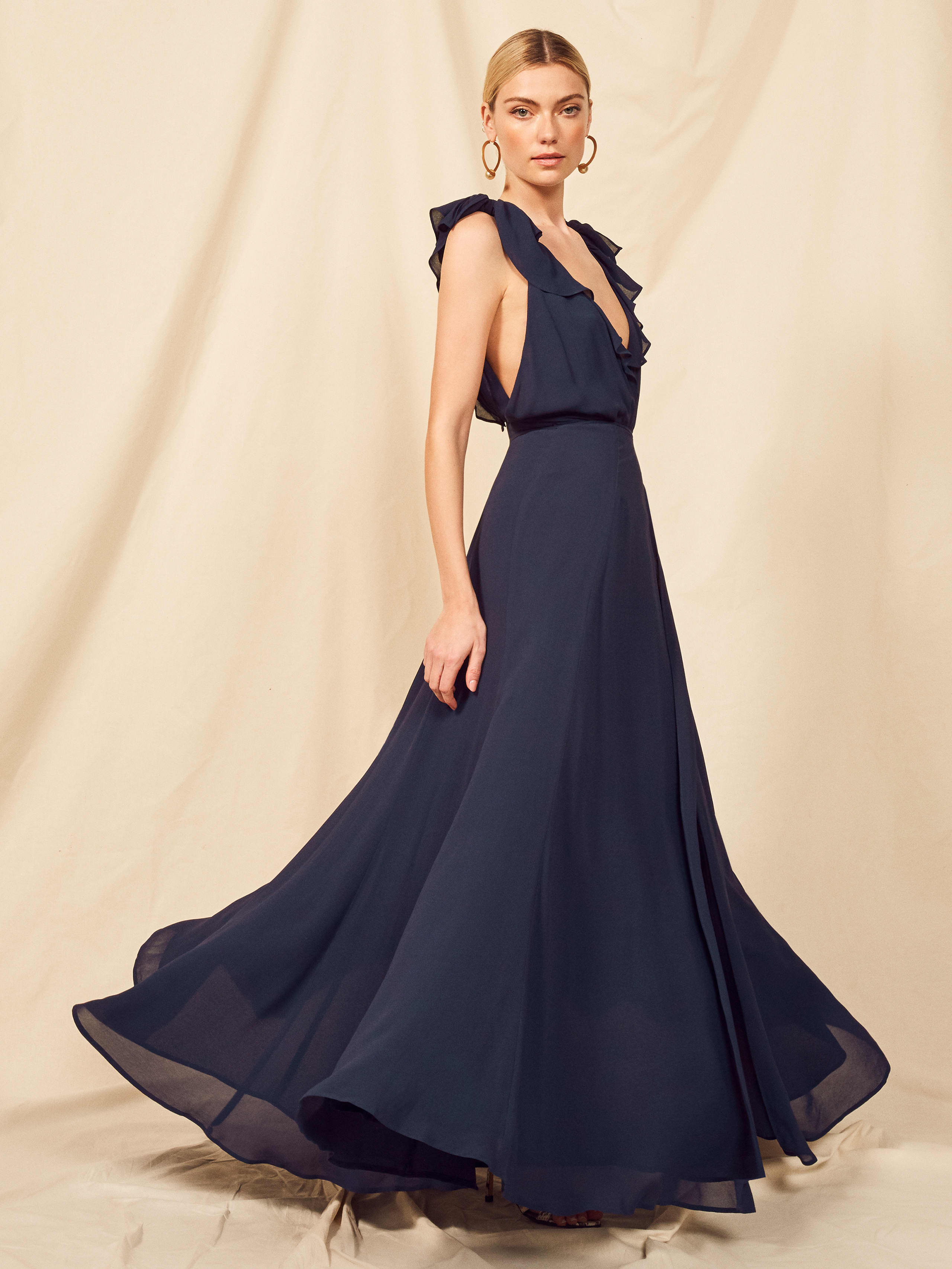 Navy Peppermint Dress